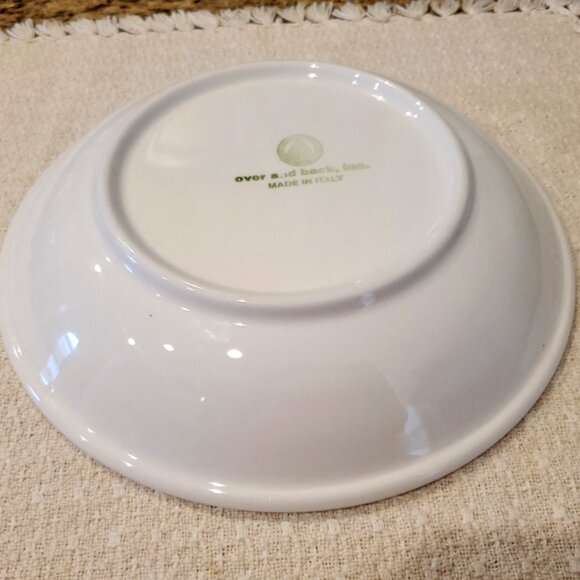 Gorgeous Over And Back Artichoke Design 9.5 Inch Large Pasta Bowl Made In Italy - Picture 3 of 4